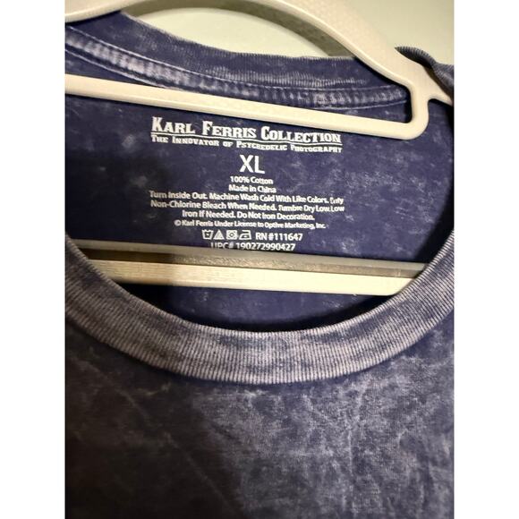 Jimi Hendrix Karl Ferris Collection American Flag graphic t-shirt - Picture 2 of 4